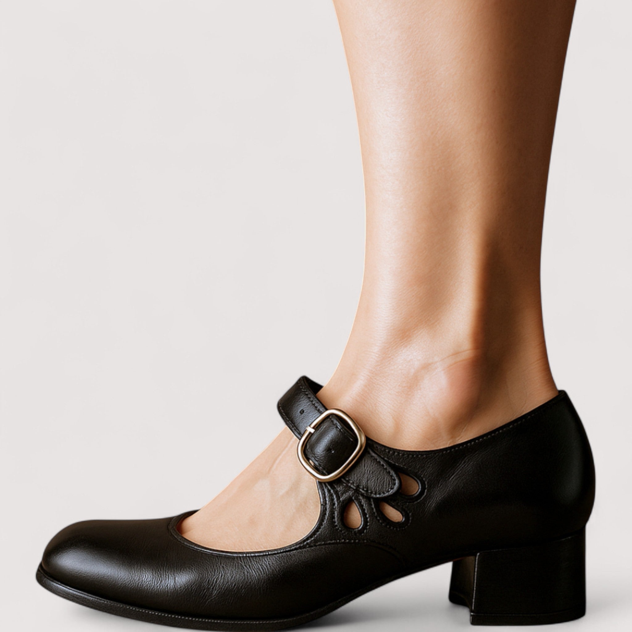 Clara | Zapato de tacón elegante de cuero sintético