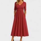 Joana | Vestido midi elegante