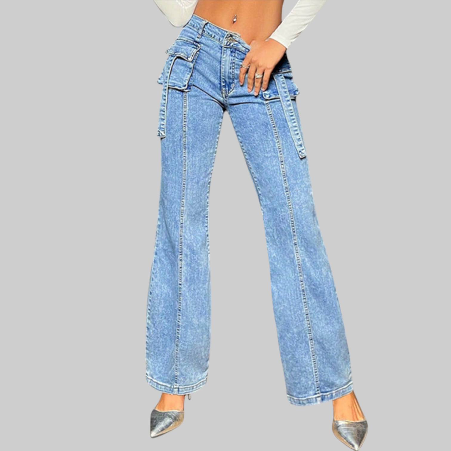 Rebecca – Jeans de Cintura Alta