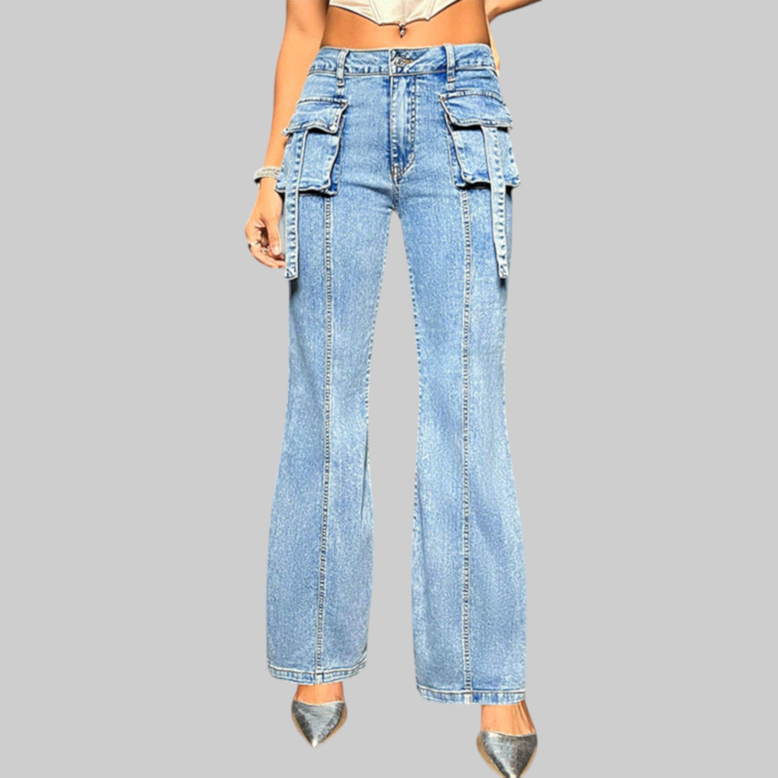 Rebecca – Jeans de Cintura Alta
