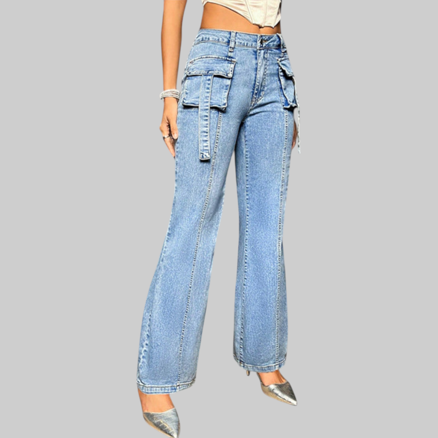 Rebecca – Jeans de Cintura Alta