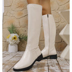 Bea | Botines Elegantes de Media Altura con Cremallera Lateral