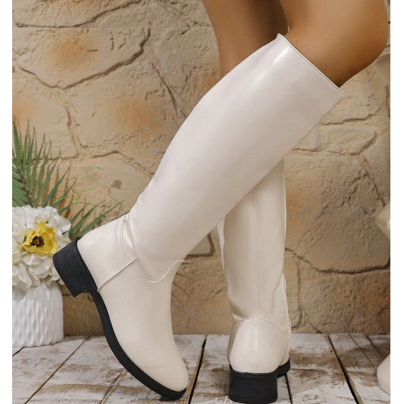 Bea | Botines Elegantes de Media Altura con Cremallera Lateral